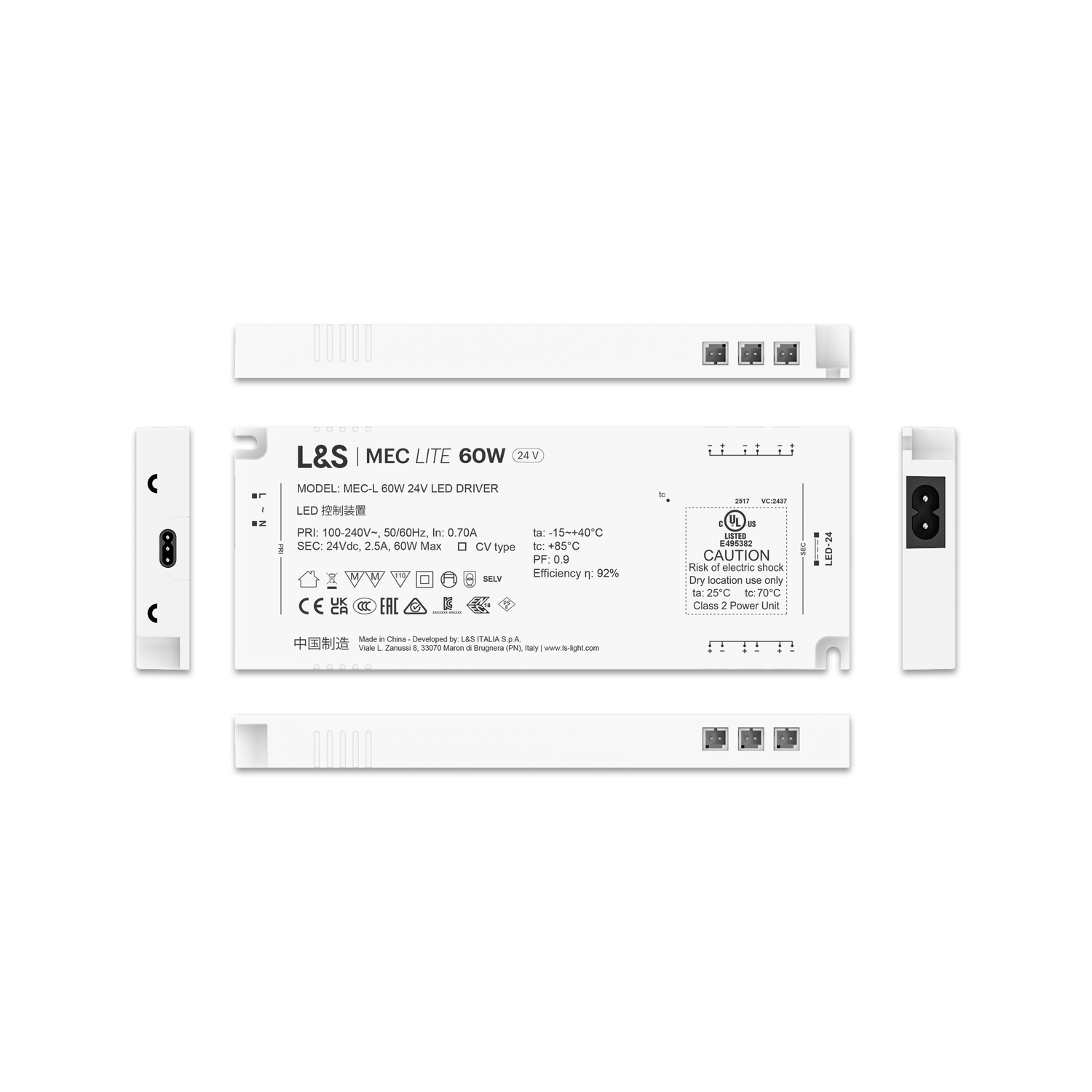 Mec Lite led transfo 60W 24V